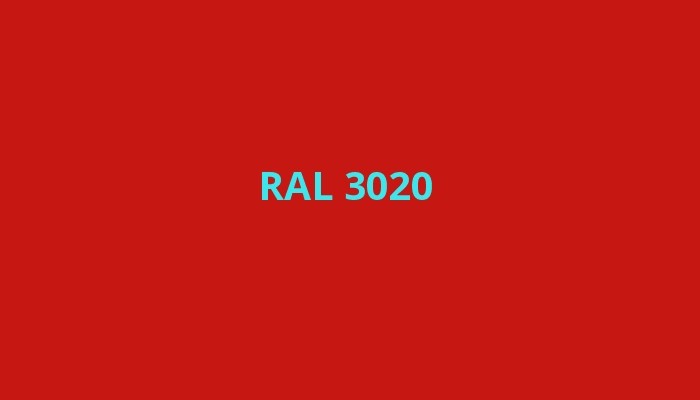 RAL 3020 - Dopravní červená